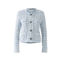 Oui Strickjacke Baumwollmischung - blau (0501)