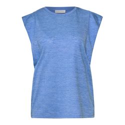 Street One Studio Top with flounces - blue (16707)