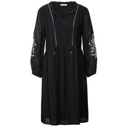 Street One Studio Tunika-Kleid mit Stickerei - schwarz (10001)