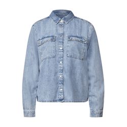 Street One Studio Bleached Denim Overshirt - blau (17065)