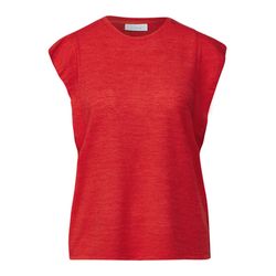 Street One Studio Top with flounces - red (16136)
