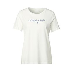 Street One Studio Shirt with foil wording - white (20108)