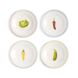 &Klevering Teller - Vegetable (4er Set) - weiß (00)