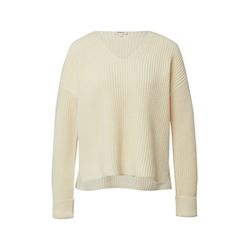 s.Oliver Red Label Softer Pullover mit V-Ausschnitt im Relaxed Fit - beige (8000)