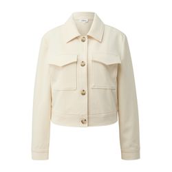 s.Oliver Red Label Strukturierte Jacke aus Interlockjersey mit Brusttasche - beige (8000)