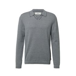 s.Oliver Red Label Gestrickter Streifenpullover mit Polokragen - blau/weiß (58G1)