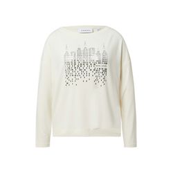 comma Long-sleeved shirt with front print - beige (04L0)