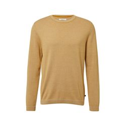 s.Oliver Red Label Strick-Pullover mit Crew Neck - gelb/weiß (16G1)