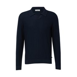 s.Oliver Red Label Baumwoll-Strickpullover mit Polokragen - blau (5978)
