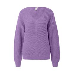 Q/S designed by Strickpullover mit V-Auschnitt - violet (46W0)