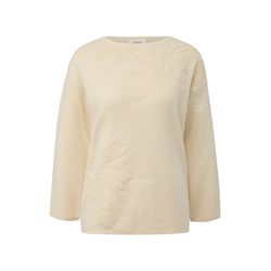 s.Oliver Red Label Pull à motif floral tricoté - beige (0805)