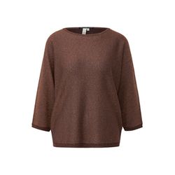 Q/S designed by Pullover in Glitzeroptik mit Fledermausärmeln   - braun/rot (49W0)