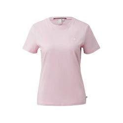 Q/S designed by T-shirt en coton à col rond  - rose (4143)