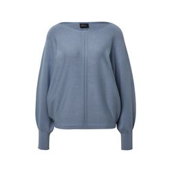 s.Oliver Black Label Feinstrickpullover mit Fledermausärmeln  - blau (5456)
