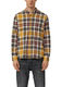 s.Oliver Red Label Regular Fit: Elastisches Button-Down-Hemd mit Karomuster - braun/gelb (39N2)