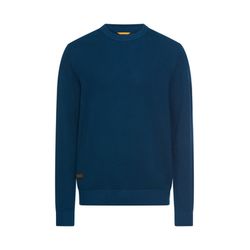 Camel active Strickpullover mit Rundhalsausschnitt - blau (46)