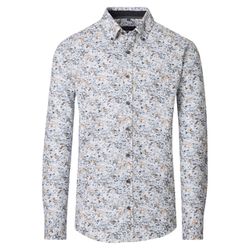 Casamoda Casual Fit: Freizeithemd - blau/braun (200)