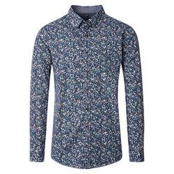 Casamoda Freizeithemd - blau (100)