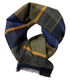 Casamoda Schal mit Karomuster - blau/gelb/grün (370)