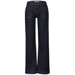 Street One Rinsed Wide Leg Jeans - bleu (17237)