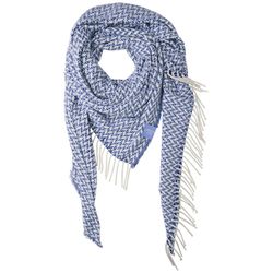 Street One Patterned triangular scarf - blue (37149)