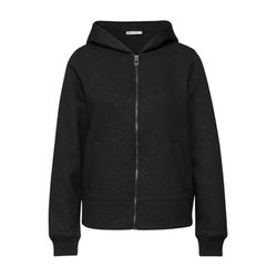 Street One Glittery sweatshirt jacket - black (10001)
