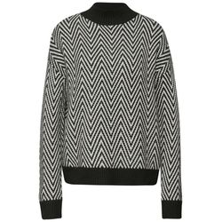 Street One Jacquard Turtleneck Sweater - black (20001)