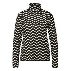 Street One Patterned turtleneck shirt - beige/black (20001)