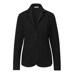 Street One Glitzernder Jacquard Blazer - schwarz (10001)