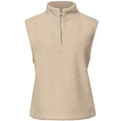 Street One Teddy shirt with zipper - beige (17185)