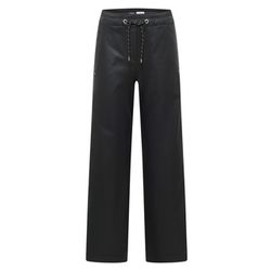 Cecil Coated wide leg trousers - black (10001)