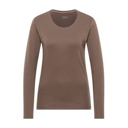 Cecil Basic Langarmshirt - beige (17570)
