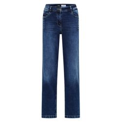 Cecil Wide leg jeans with studs - blue (10283)