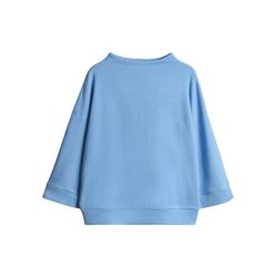 Opus Loose jersey shirt with fine ribbed texture - Sagida - blue (60036)