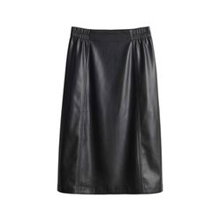 Opus Soft faux leather midi skirt - Roga - black (900)