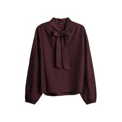 Opus Blouse with shawl collar - Fomantica - red (40039)