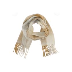 Signe nature Schal mit Karomuster - beige/braun (7)