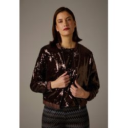 More & More Pailletten-Blouson - braun (0262)