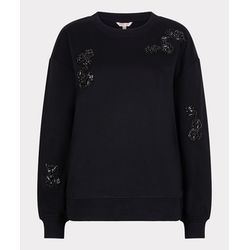 Esqualo Pullover mit festlichen Strasssteinen - schwarz (BLACK)