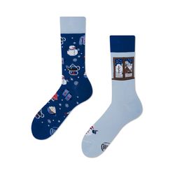 Many Mornings Socken - WINTER MOOD - blau (00)