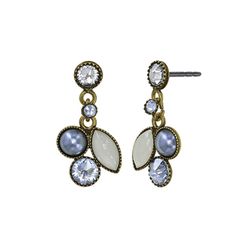 Konplott Stud earrings - Margarita - beige/blue (0040)