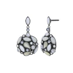 Konplott Stud earrings - Little Color Dance - white/silver (0040)
