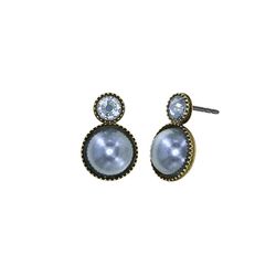 Konplott Earring stud - Margarita - gray/gold (0040)