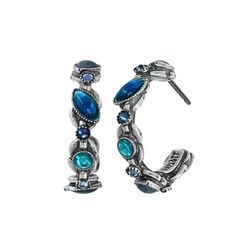 Konplott Hoop Earrings - Little Color Dance - blue (0040)