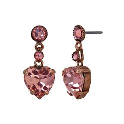 Konplott Stud earrings - Hearts for Us  - pink (0040)