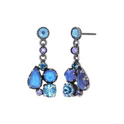 Konplott Earrings - Jelly Star - blue (0040)