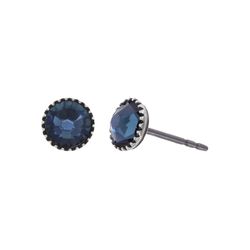 Konplott Stud earrings - Black Jack - blue (0040)