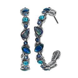 Konplott Hoop earrings - Little Colour Dance  - blue (0040)