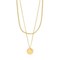 Pilgrim Necklace 2-in-1 set - Declan - gold (GOLD)