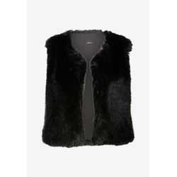 Zero Imitation fur waistcoat - black (9105)